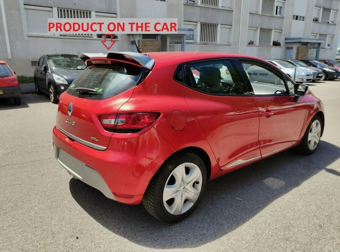 RS CUP STYLE REAR WING SPOILER FOR RENAULT CLIO 4 STANDARD MODELS 