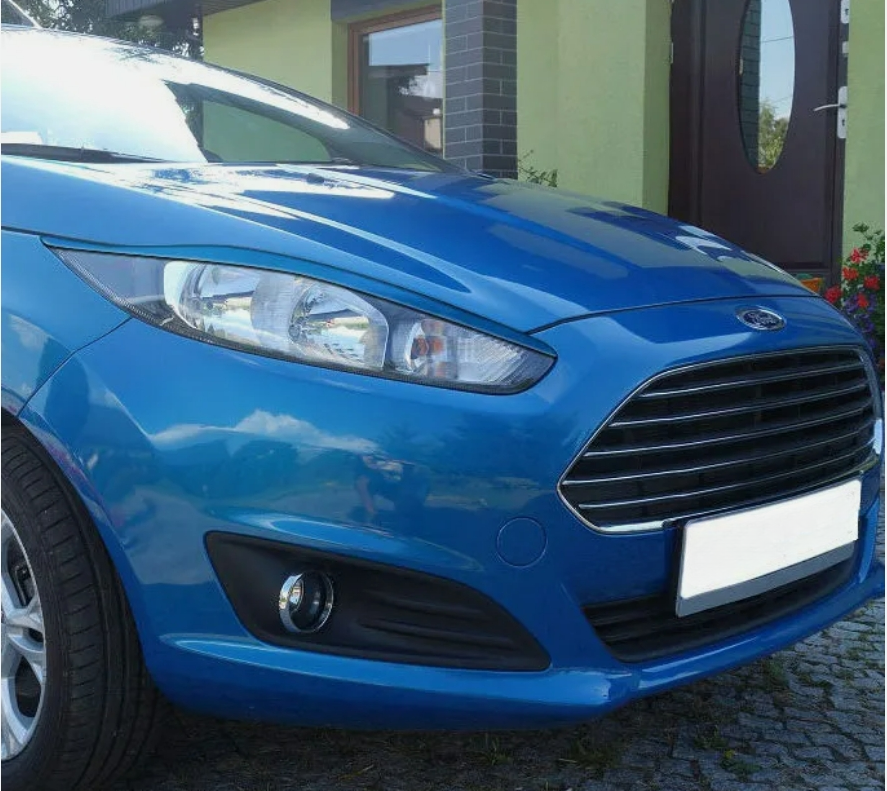 Sopracciglia per FORD FIESTA 6 Restyling (MK7) 12-17 ABS Plastica palpebre fari