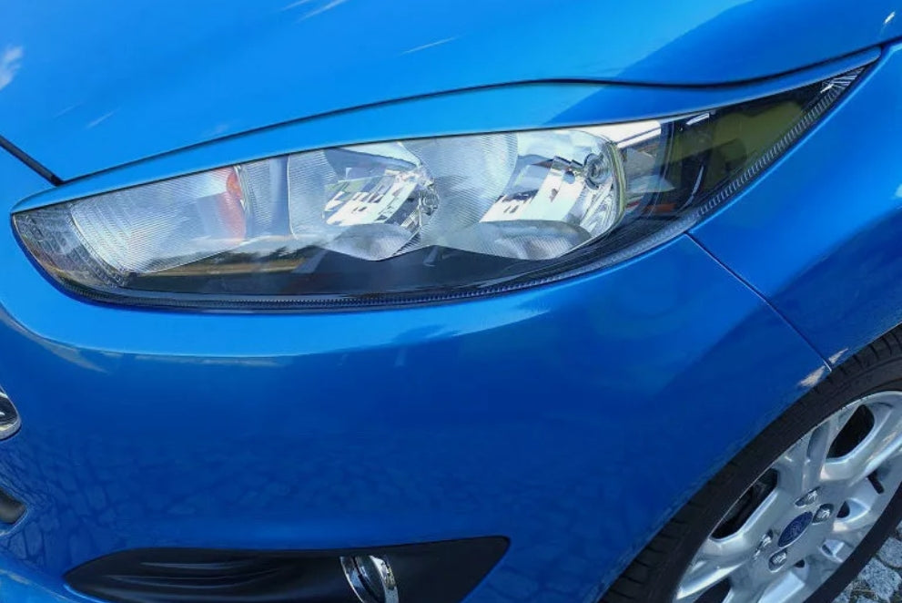Sopracciglia per FORD FIESTA 6 Restyling (MK7) 12-17 ABS Plastica palpebre fari