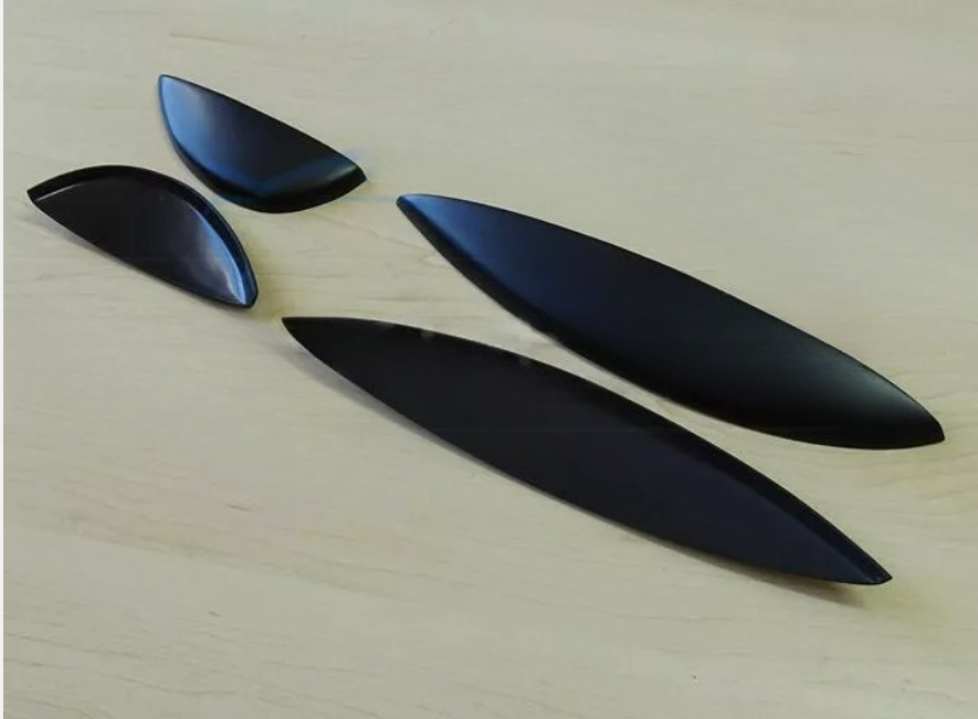 Palpebre fari per MERCEDES Classe E W211 2002-2009 Plastica ABS NOVITÀ