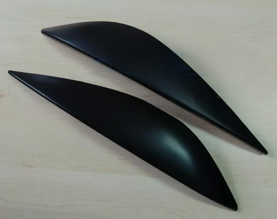 Sopracciglia per MERCEDES CLASSE C W204 2007-2010 ABS Plastica palpebre fari