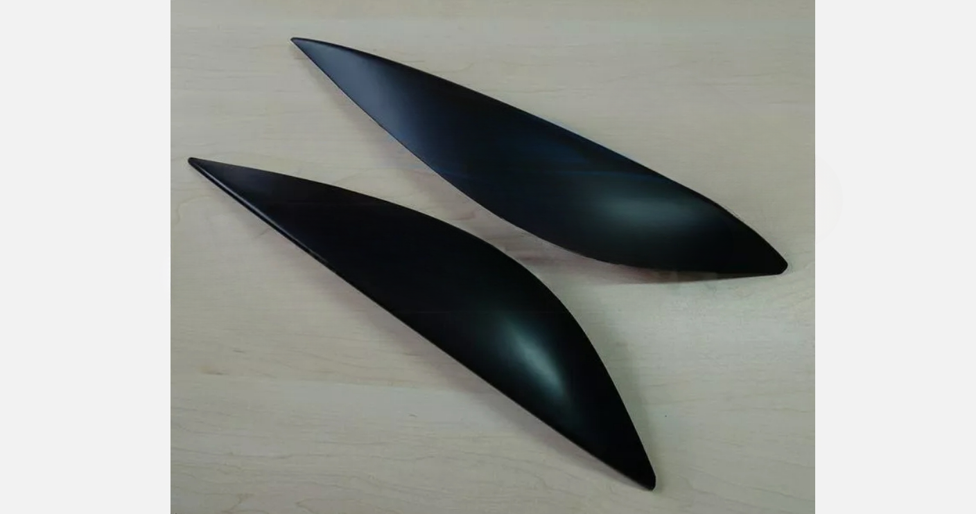 Sopracciglia per MERCEDES CLASSE C W204 2007-2010 ABS Plastica palpebre fari