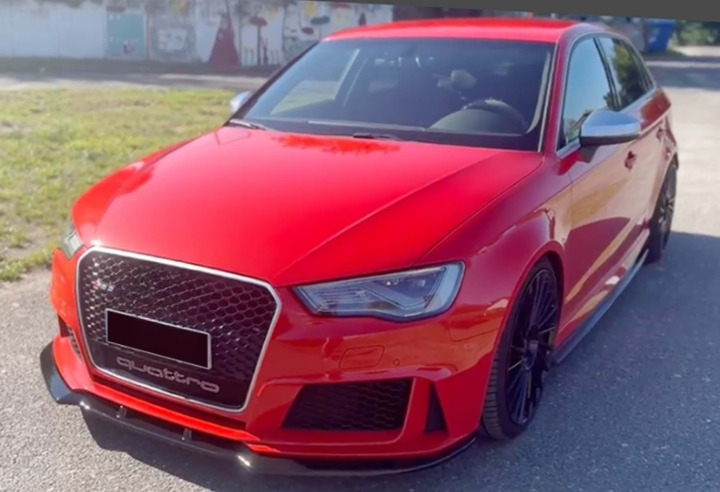 💫ART.2870 Splitter RS3 V1 Style Audi A3 RS 8V SB 2012+💫