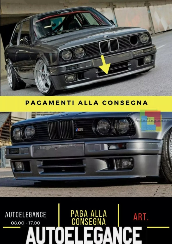 BMW 3 E30 1983 - 1990 - GONNA ANTERIORE / SPOILER / LABBRO - look alpina b6