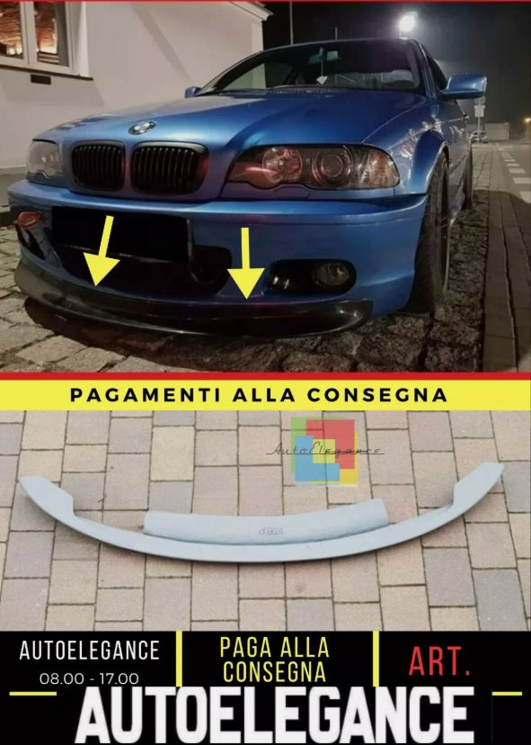 BMW 3 E46 - GONNA ANTERIORE, SPOILER, LABBRO, SPLITTER - CSL look per MTECH MSPORT 2