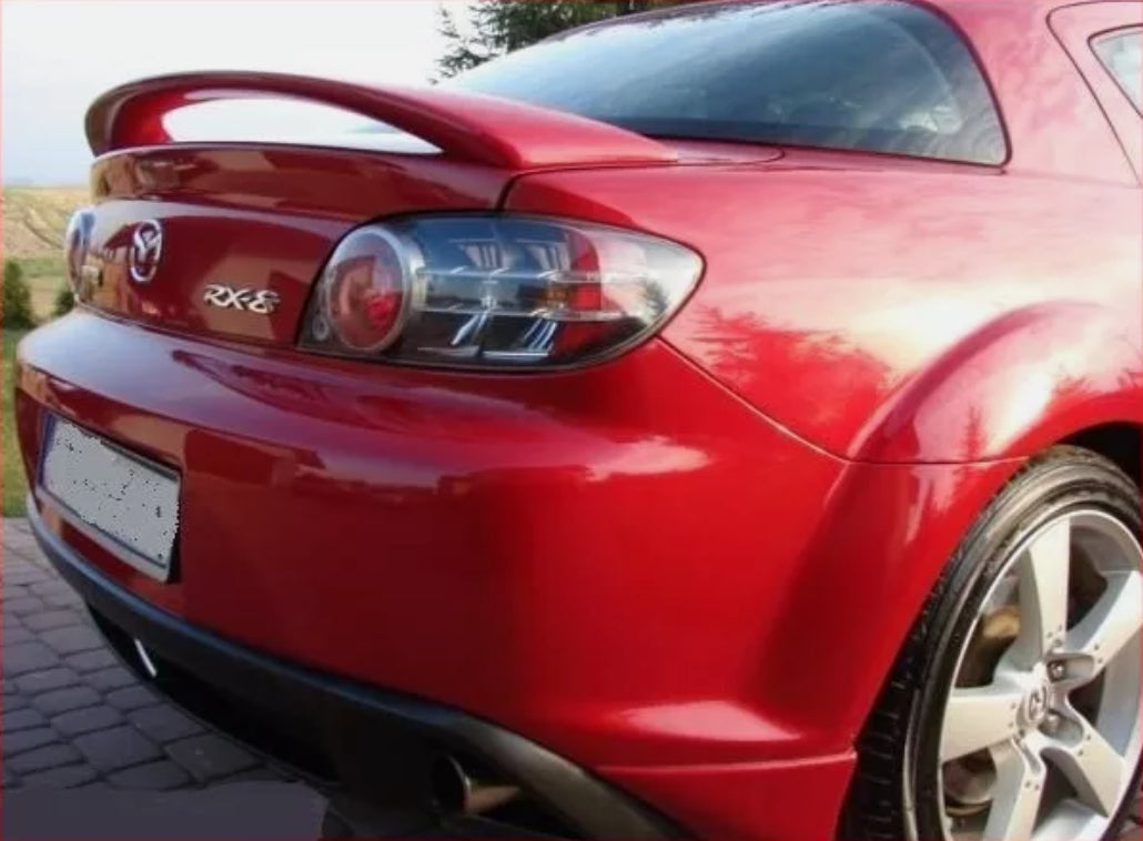 MAZDA RX8 BODY KIT SIDE SKIRTS + REAR SKIRTS + TRUNK SPOILER +++ NEW +++-