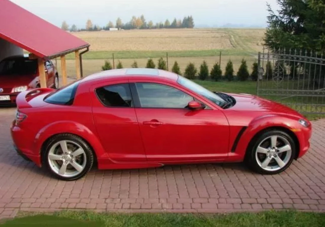 MAZDA RX8 BODY KIT SIDE SKIRTS + REAR SKIRTS + TRUNK SPOILER +++ NEW +++-