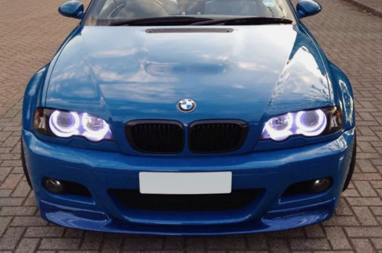 BMW E46 M3 - GONNA ANTERIORE, SPOILER, LABBRO, SPLITTER - CSL look +++NUOVO