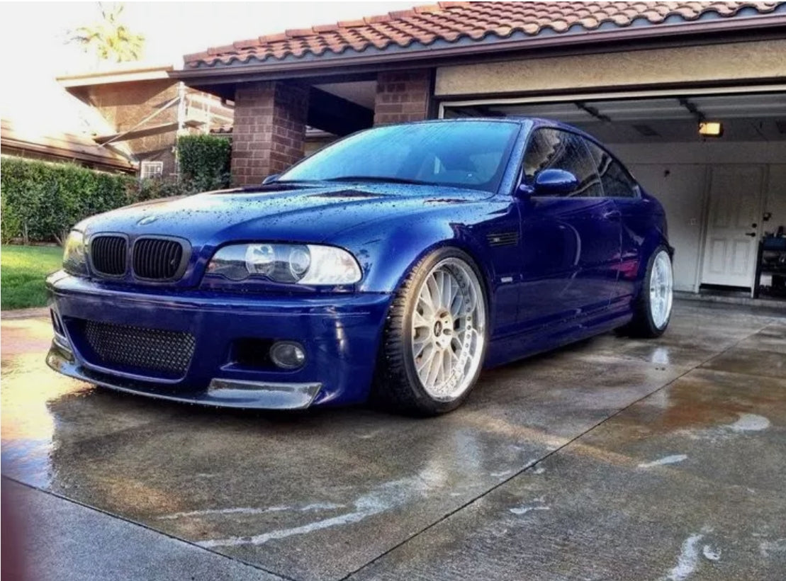 BMW E46 M3 - GONNA ANTERIORE, SPOILER, LABBRO, SPLITTER - CSL look +++NUOVO