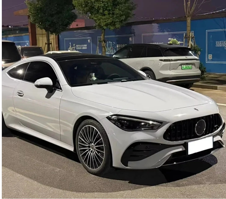 GRIGLIA ANTERIORE ADATTA PER MERCEDES CLE W236 2024+ AMG GT PROFILI NERO LUCIDO