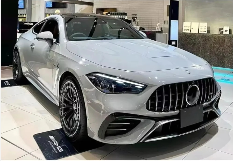 GRIGLIA ANTERIORE ADATTA PER MERCEDES CLE W236 2024+ LOOK AMG GT PROFILI CROMATI