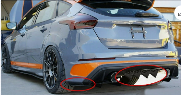 ⭐Aero flaps adatto per FORD FOCUS MONDEO nero lucido⭐