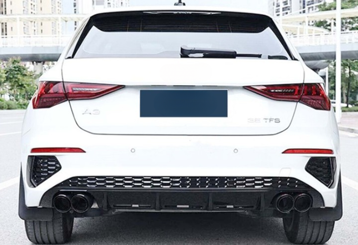 💫ART. 1085 DIFFUSORE AUDI  A3 8Y 2020-2024 SPORTBACK BERLINA LOOK S3💫