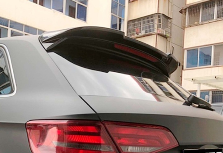 💫ART. 0072 SPOILER A3 8V 5D SPORTBACK 2012-2020 STANDARD LOOK RS3 NERO LUCIDO💫
