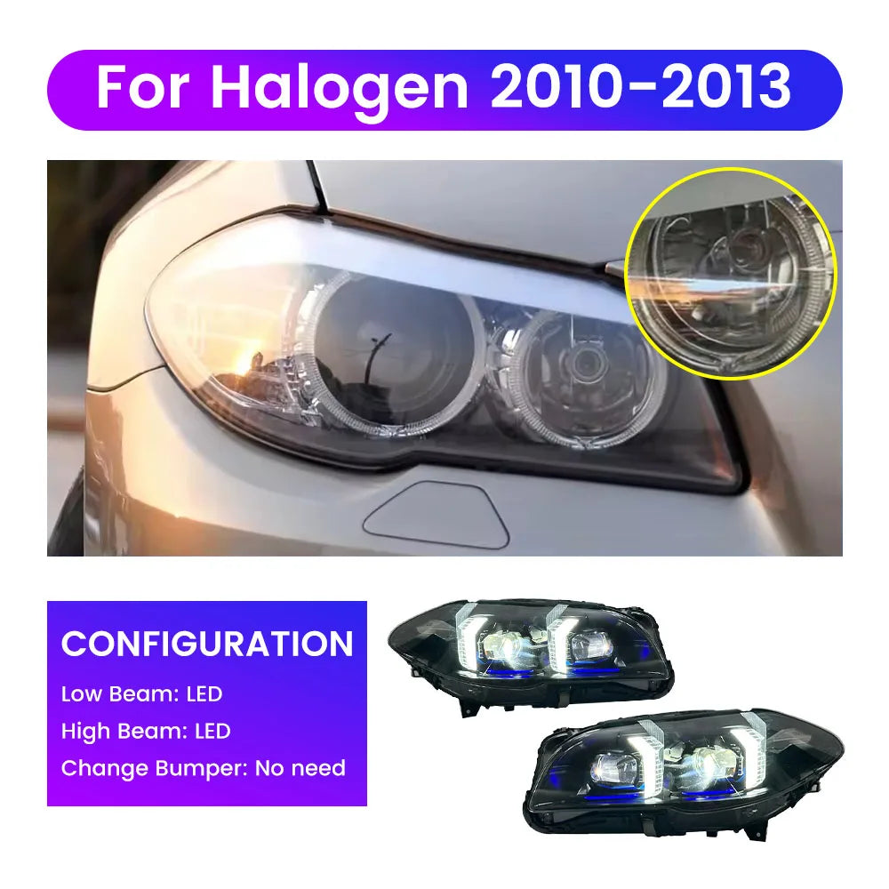 💫ART.4706 SET FARI ANTERIORI (LED) PER BMW 5 Series F10 F18 2010-2017💫