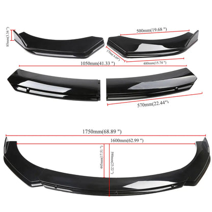 💫ART.8259 Splitter Anteriore Nero Lucido per Range Rover Sport 2014-2022💫