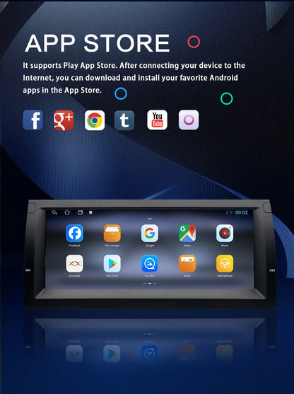 💫ART.5166 Android  Wireless Carplay per BMW X5 E38 E39 E53 1996-2004💫