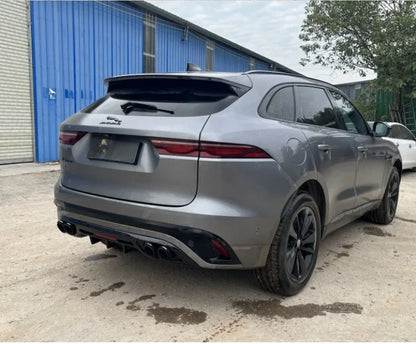 💫ART.8155 Diffusore + Terminali di Scarico (Nero Lucido) per Jaguar F-PACE 21-25💫