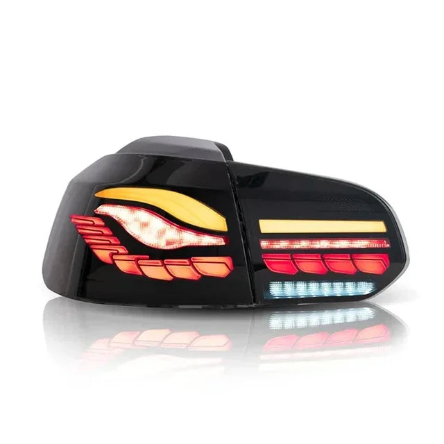 💎FANALI POSTERIORI ADATTI PER VW GOLF VI 2009-2013 NERO💎