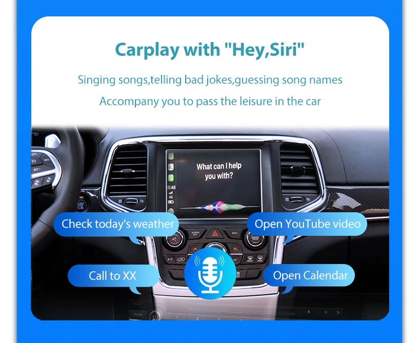 💫ART.3996 CarPlay Wireless Jeep Grand Cheokee / Renegade / Compass 2014-2019💫