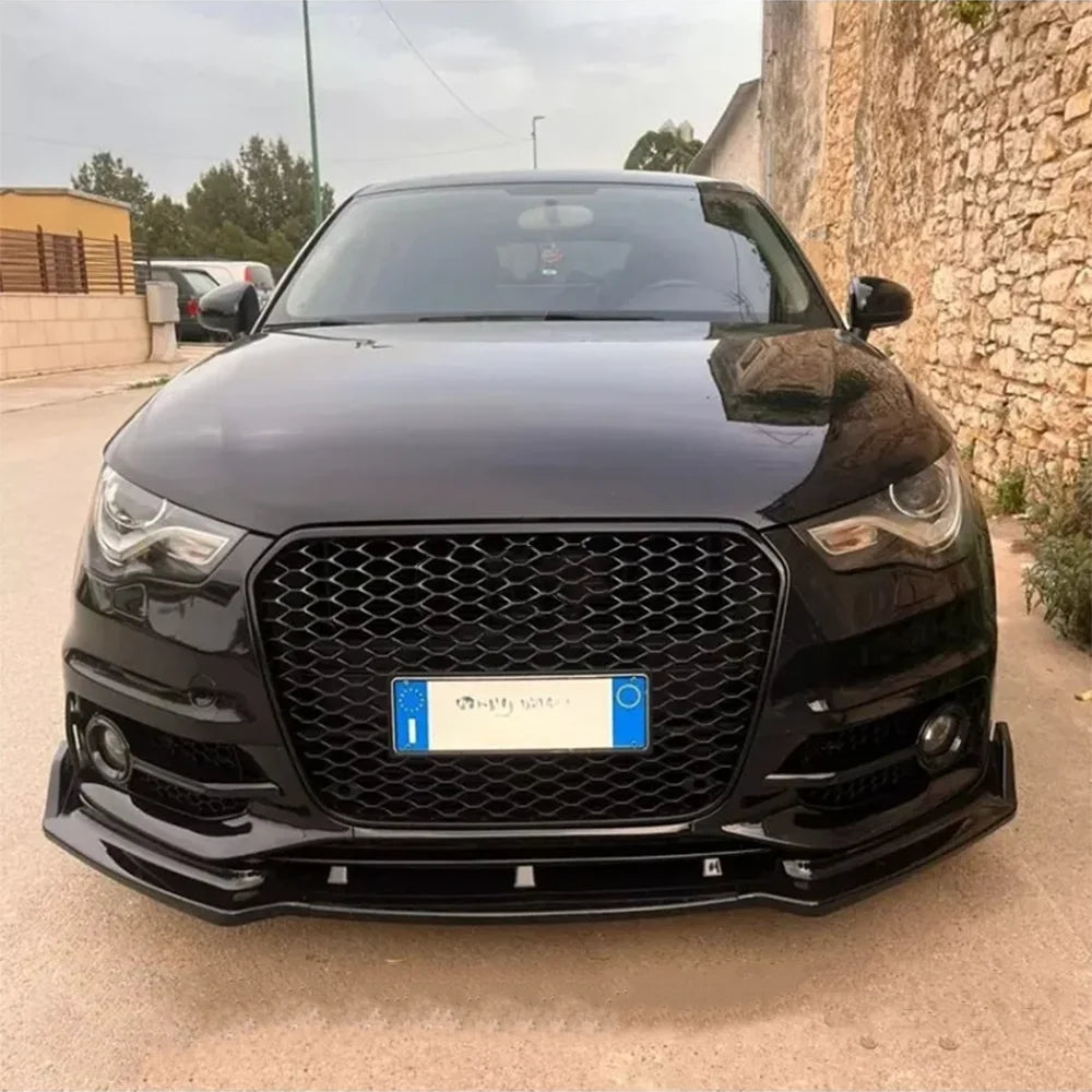 💫ART.8203 Splitter Anteriore (Nero Lucido) adatto per Audi A1 2010-2016 💫