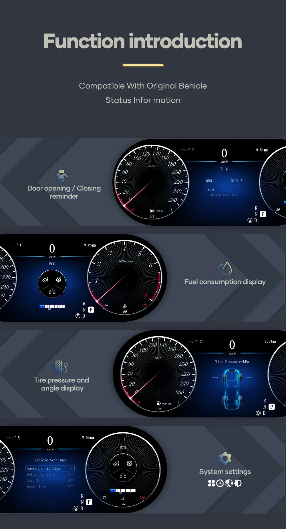 💫ART.3430 Cockpit virtuale digitale LCD per M. Benz ML GL GLE GLS W164 06-19💫