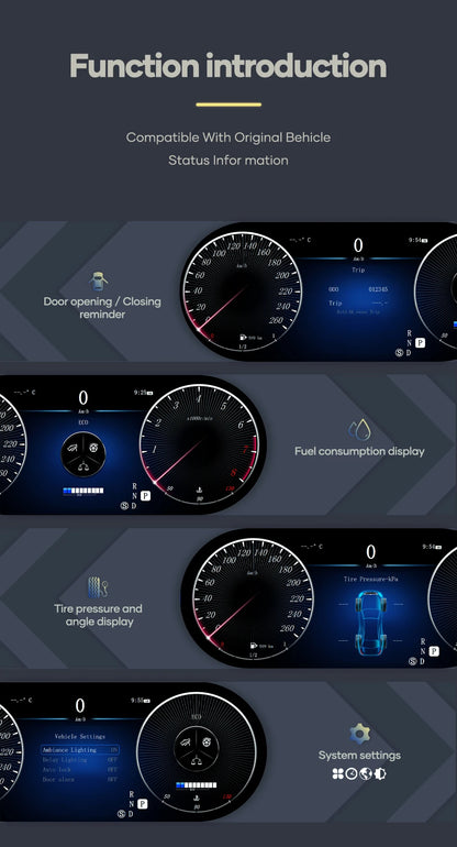 💫ART.3430 Cockpit virtuale digitale LCD per M. Benz ML GL GLE GLS W164 06-19💫