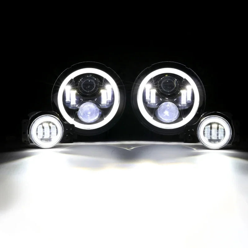 💫ART.5130 Fari Fendinebbia LED di segnalazione di marcia diurna Jeep WRANGLER💫