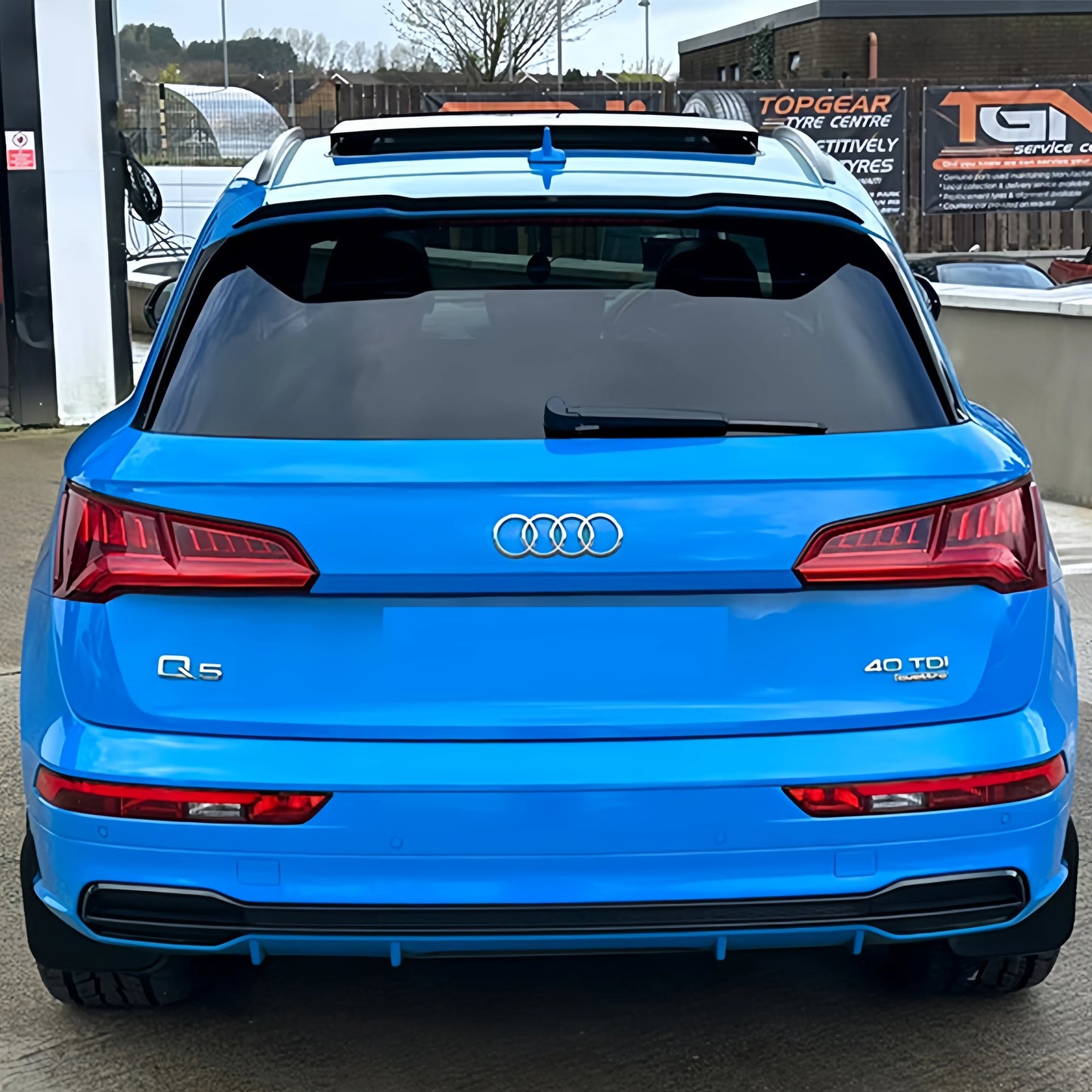 💫Spoiler Posteriore Nero Lucido / Carbonio per Audi SQ5/Q5 S-line Mk 2 17-24💫