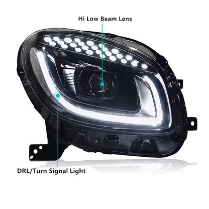✨Fari A Led Adatto Per Benz Smart 453 Fortwo Forfour 2015-2019 ✨