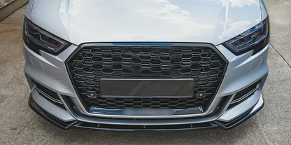 💫ART.8279 Splitter Anteriore per Audi A3 S3 8V S-line 2017-2020 💫