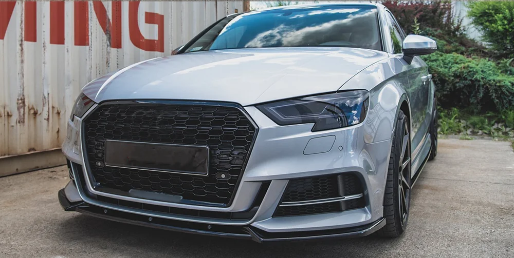 💫ART.8279 Splitter Anteriore per Audi A3 S3 8V S-line 2017-2020 💫
