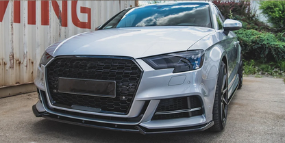 💫ART.8279 Splitter Anteriore per Audi A3 S3 8V S-line 2017-2020 💫