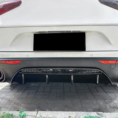 💫ART.8151 Diffusore Posteriore Nero Lucido per Alfa Romeo Stelvio 2017+💫 (Copia)