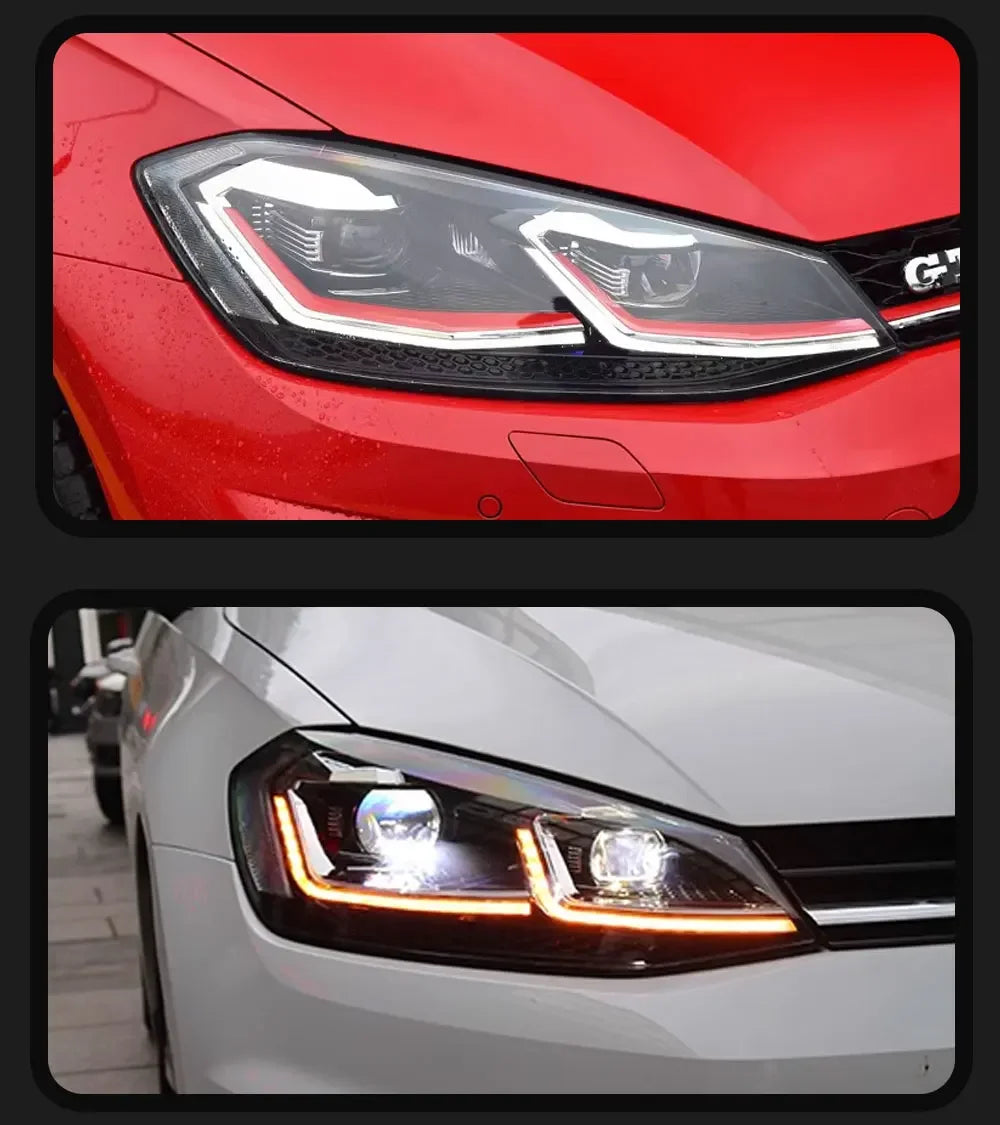 💫ART.3819 Fari Anteriori LED (2 pezzi) per Golf 7 2013-2017 MK7 7.5 Design💫