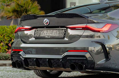 🔥BMW G22 2020+ DIFFUSORE POSTERIORE A PLUS M440I M PACK V2 STYLE, PIANO BLACK🔥