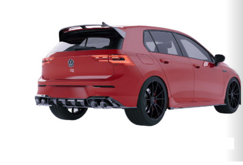 ART.2421  DIFFUSORE VOLKSWAGEN GOLF MK8 R 2020-2024