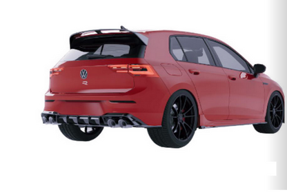 ART.2421  DIFFUSORE VOLKSWAGEN GOLF MK8 R 2020-2024