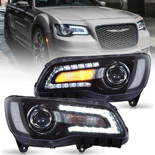🔥FARI ANTERIORI a LED adatti per Chrysler 300 LD Lancia Thema 11-14🔥