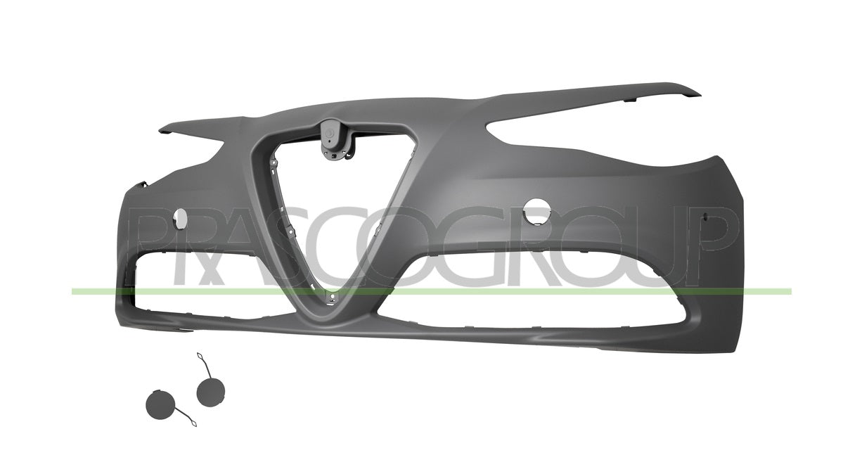 ✨AA0921011 PARAURTI ANTERIORE-CON PRIMER FORI PDC PER ALFA ROMEO - GIULIA 15+✨