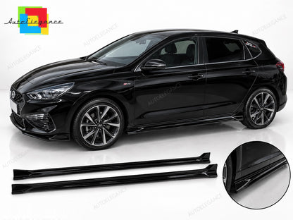 👉Gonne Laterali ABS Nero Lucido per Hyundai i30 Mk3 (2016-)👈