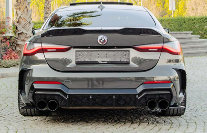 🔥BMW G22 2020+ DIFFUSORE POSTERIORE A PLUS M440I M PACK V2 STYLE, PIANO BLACK🔥