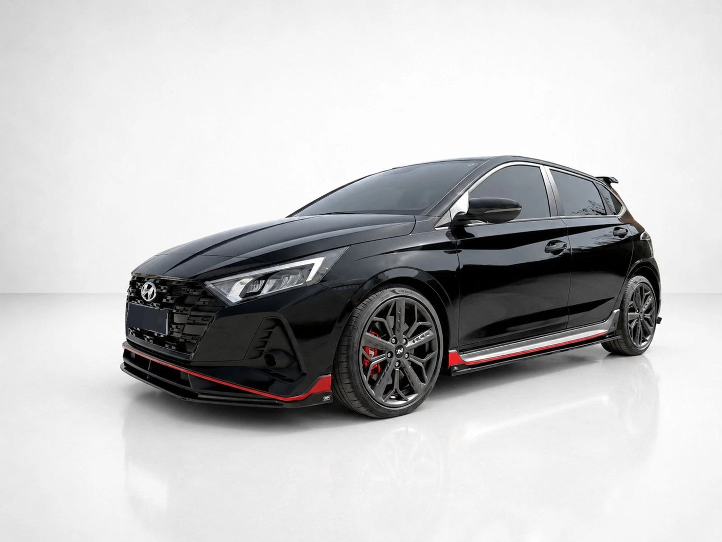 👉Minigonne Laterali Prolunghe Hyundai i20 N N-Line MK3 20- Nero Lucido ABS👈