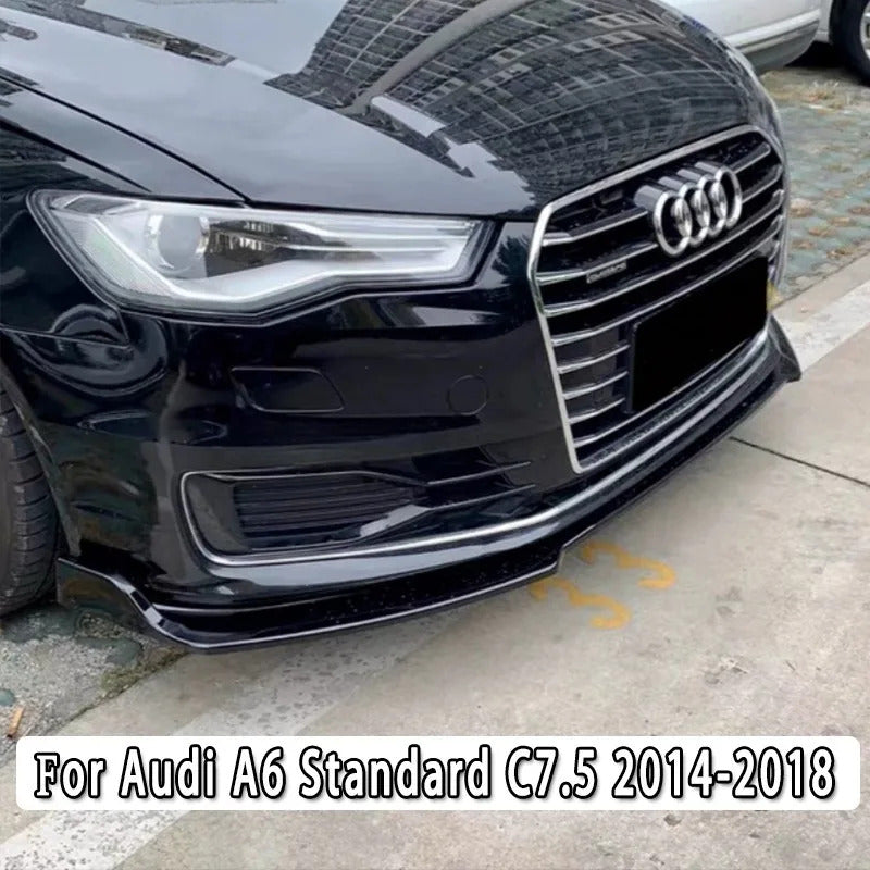 SPLITTER per A6 4G C7 2014-2018 STANDARD NERO LUCIDO