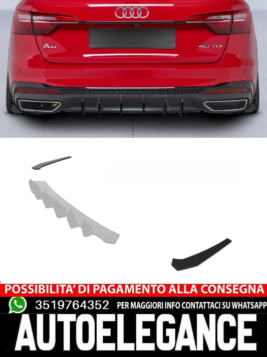 Racing Rear Diffuser suitable for Audi A4 B9 (8W) Avant S-Line