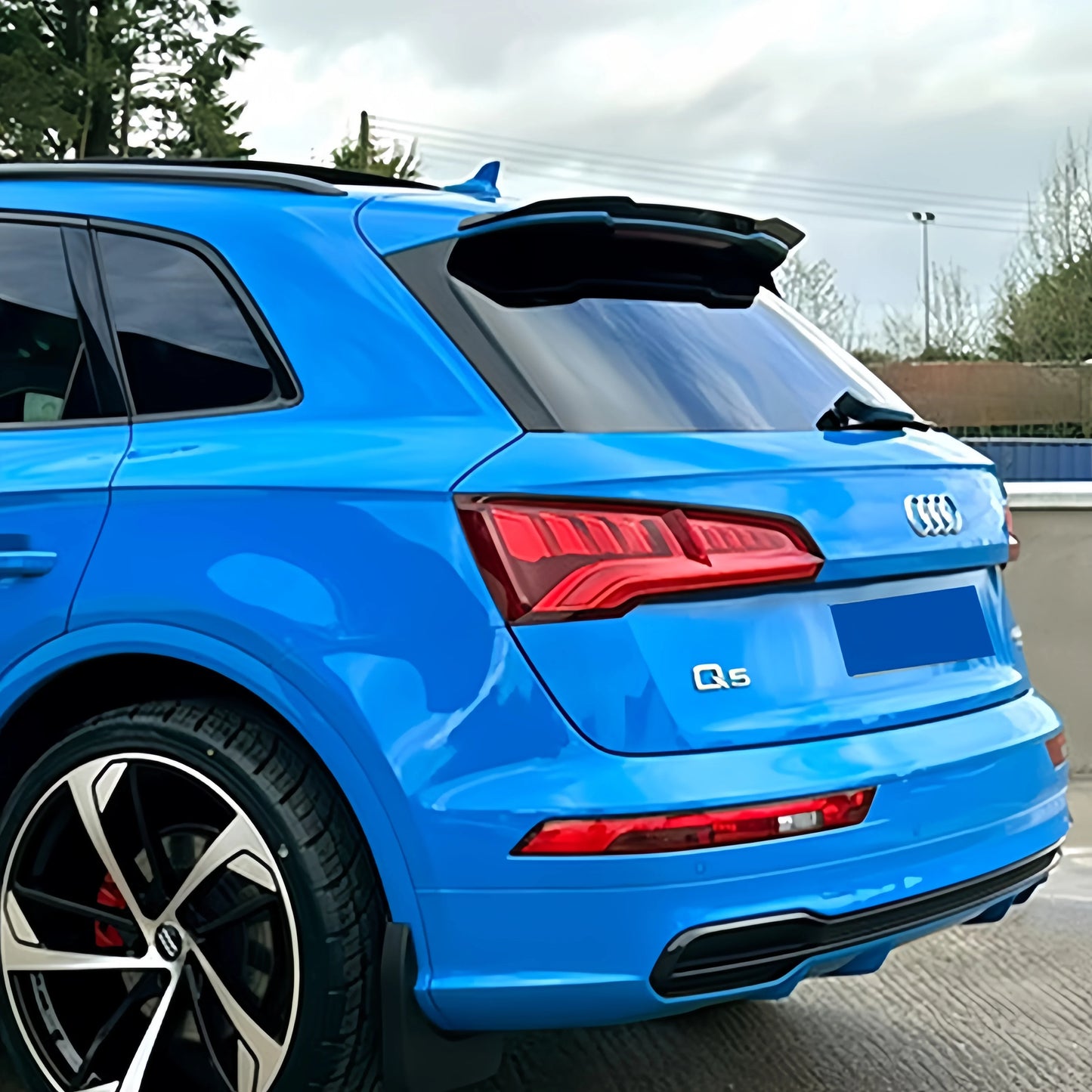 💫Spoiler Posteriore Nero Lucido / Carbonio per Audi SQ5/Q5 S-line Mk 2 17-24💫