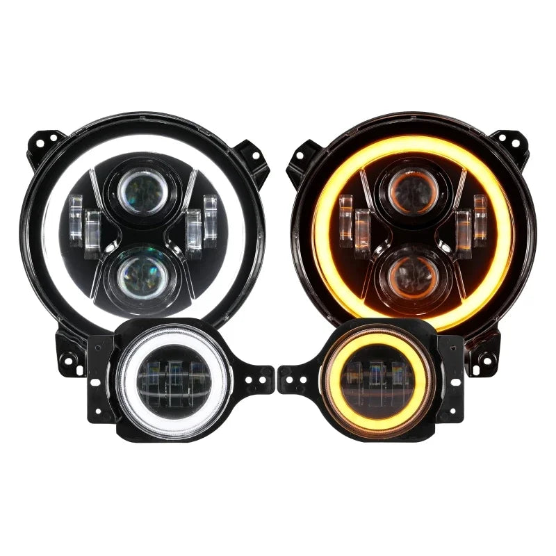 💫ART.5130 Fari Fendinebbia LED di segnalazione di marcia diurna Jeep WRANGLER💫