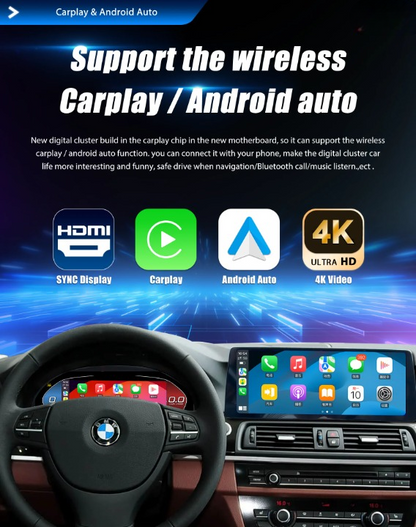 💫ART.3964 Linux Cockpit virtuale digitale LCD BMW X5 Series E70 E71 2006-2013💫