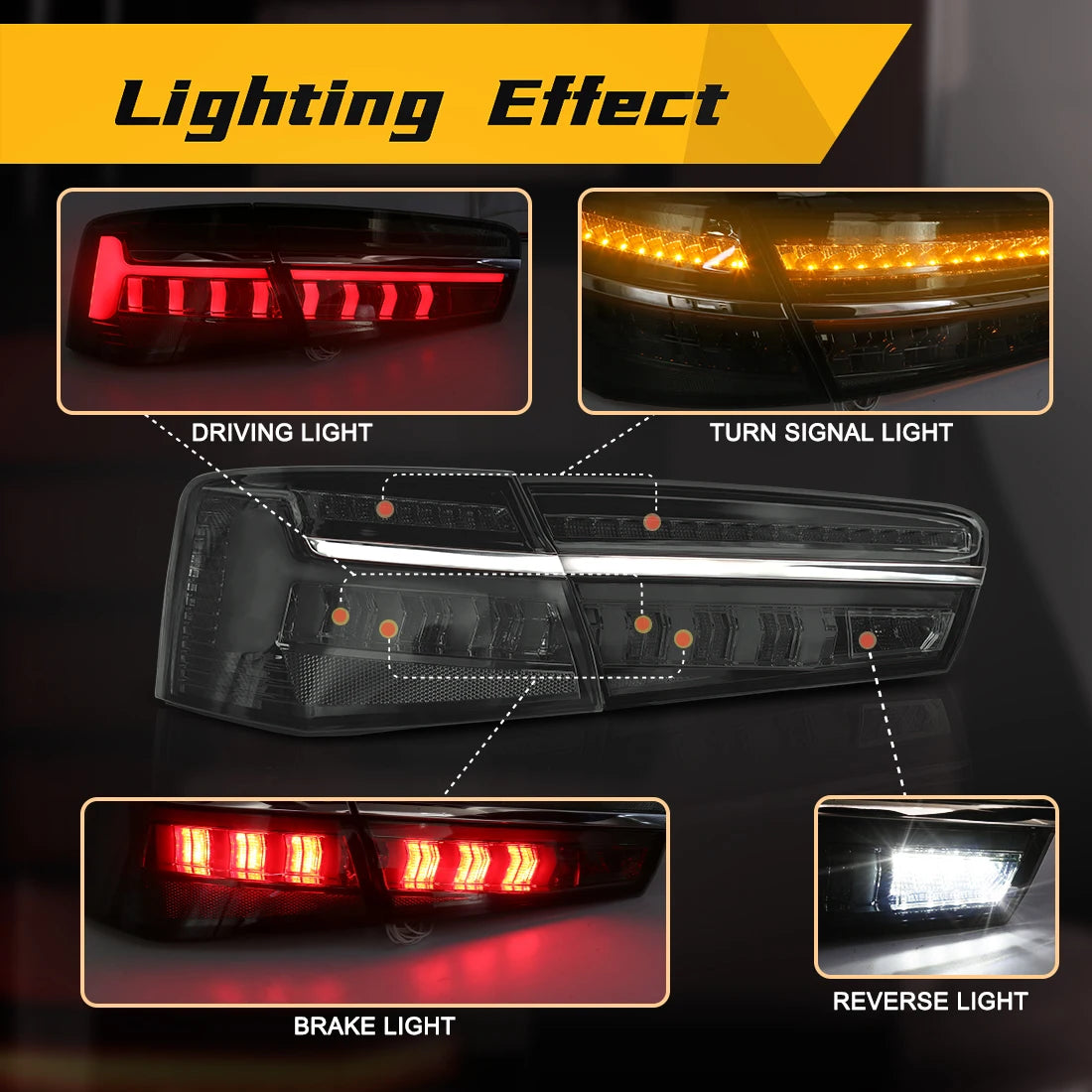 💫ART.4849 Fanali Posteriori LED per Audi A6 C7 2012-2015💫