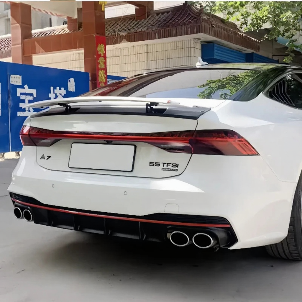 💫ART.4589 Diffusore + Terminali di Scarico adatto per Audi A7 S-Line 19-20💫